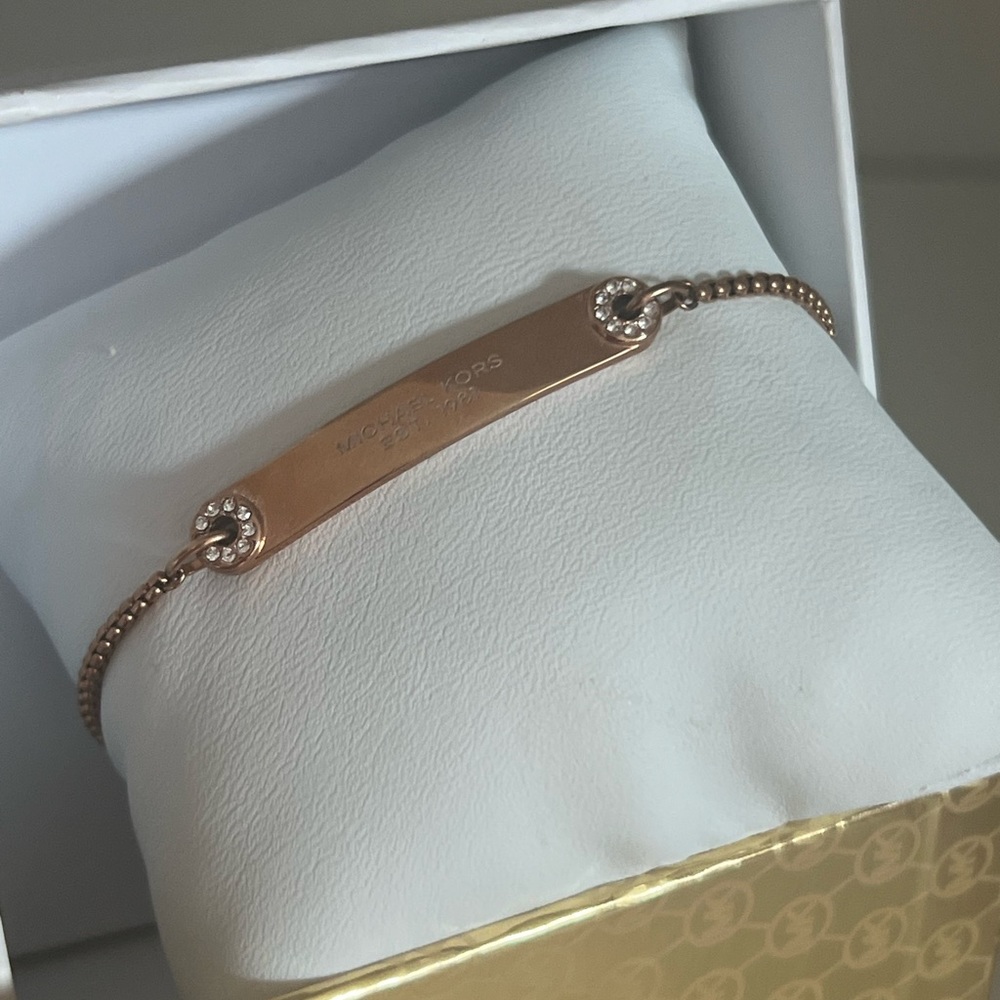 MICHAEL KORS ESTABLISHED ID GOLD CHAIN BRACELET